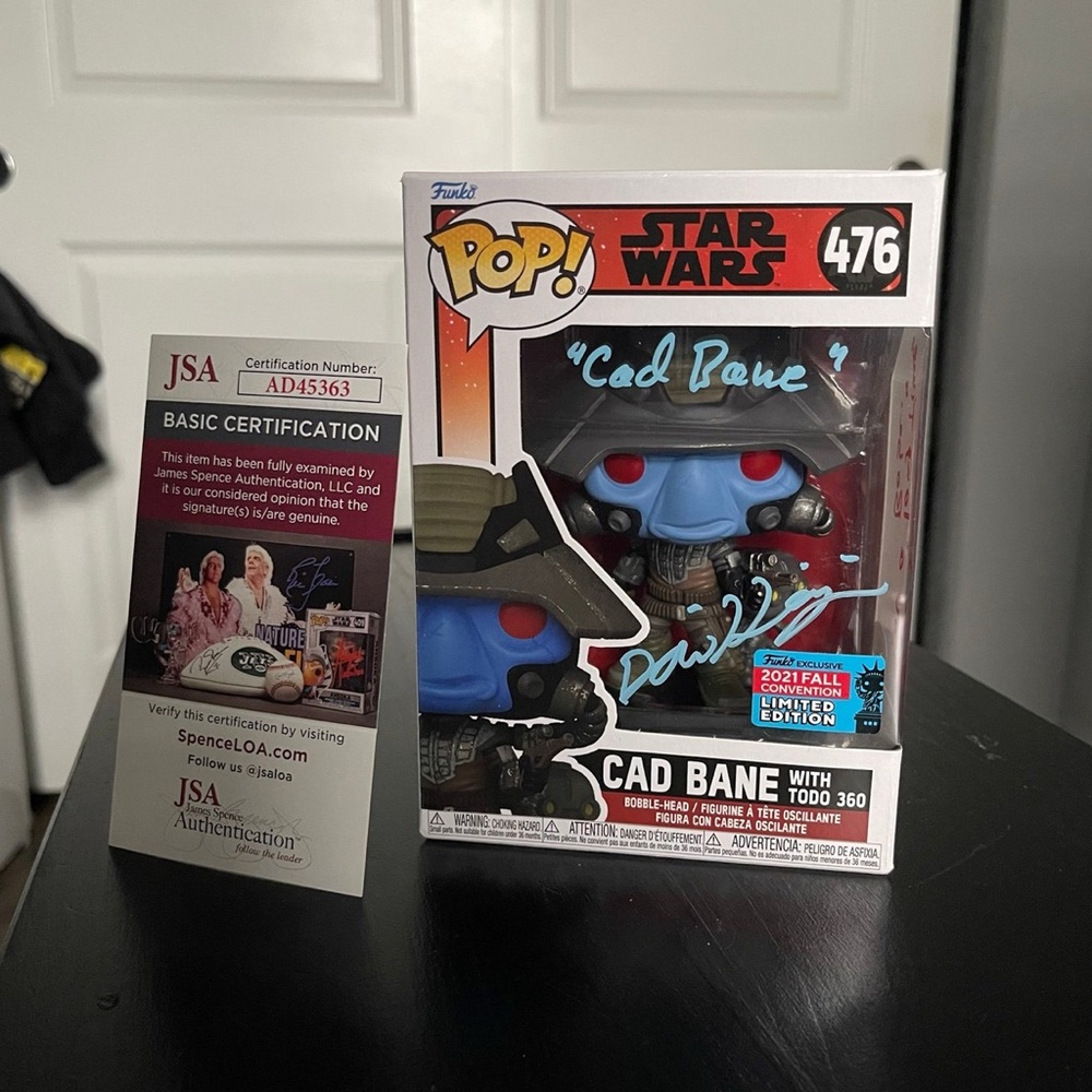 Funko Pop! Star Wars Cad Bane Signed with JSA
